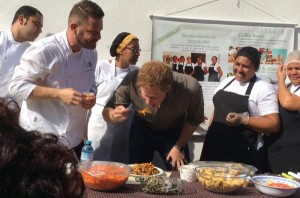 Príncipe experimenta gastronomia de projeto. Reprodução Projetocomcom Comunicação Comunitária