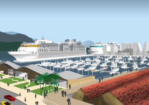 Projeto Porto Valongo para as áreas dos armazéns 1 ao 8