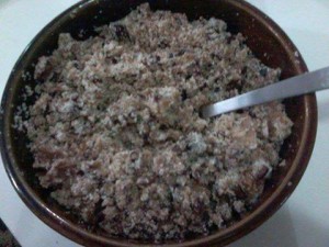 farofa de feijão azuki 