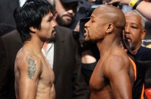 Foto: Divulgação De acordo com Arum, a negociação a respeito de uma revanche vai depender da recuperação de Pacquiao, que vai passar por uma cirurgia no ombro