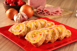 ENROLADO De FRANGO E PRESUNTO