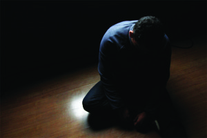 jovem depressão
