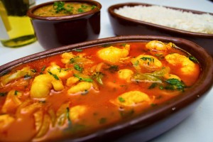 Pratos com frutos do mar fazem parte da programação