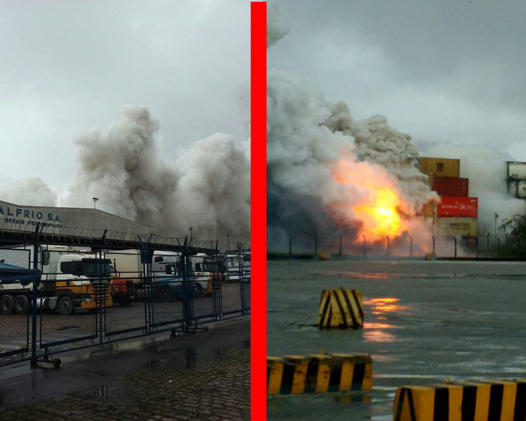 Mais de 90 pessoas são medicadas por causa da fumaça tóxica