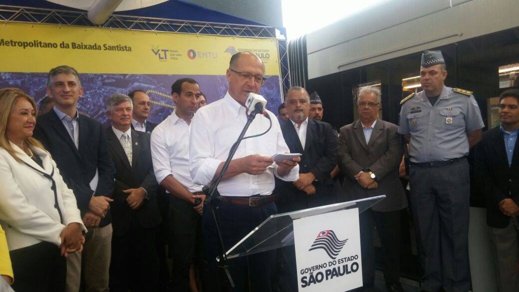 Alckmin entrega nova estação do VLT no Canal 2