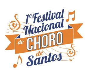 Logomarca do 1º Festival Nacional do Choro, que ocorrerá em Santos de 21 a 24 de abril.