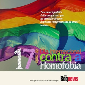 Homenagem do Jornal Boqnews contra o preconceito à diversidade e direito de escolha da opção sexual.