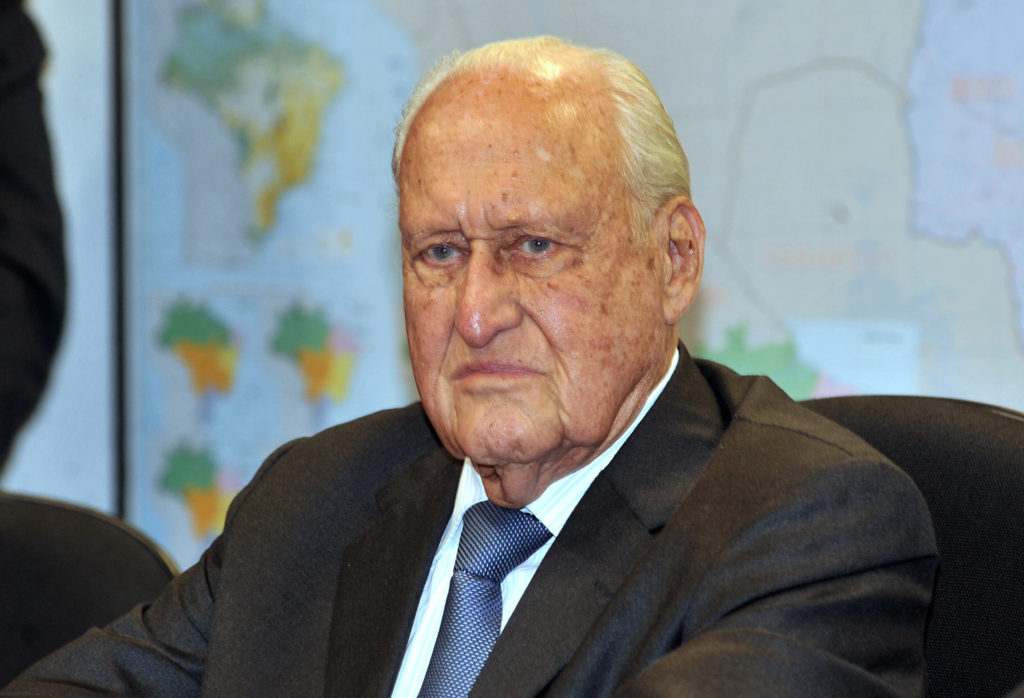 Brasília - O ex-presidente da Fifa João Havelange participa de audiência pública na Comissão de Infra-estrtura do Senado
