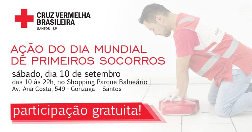 arte cruz vermelha santos