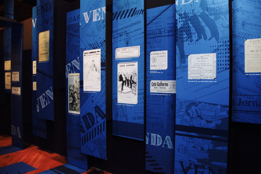 exposição propaganda do café