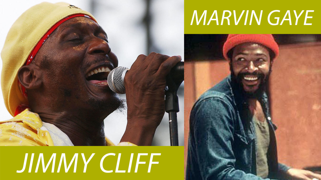 Do reggae ao soul nas vozes de Jimmy Cliff e Marvin Gaye