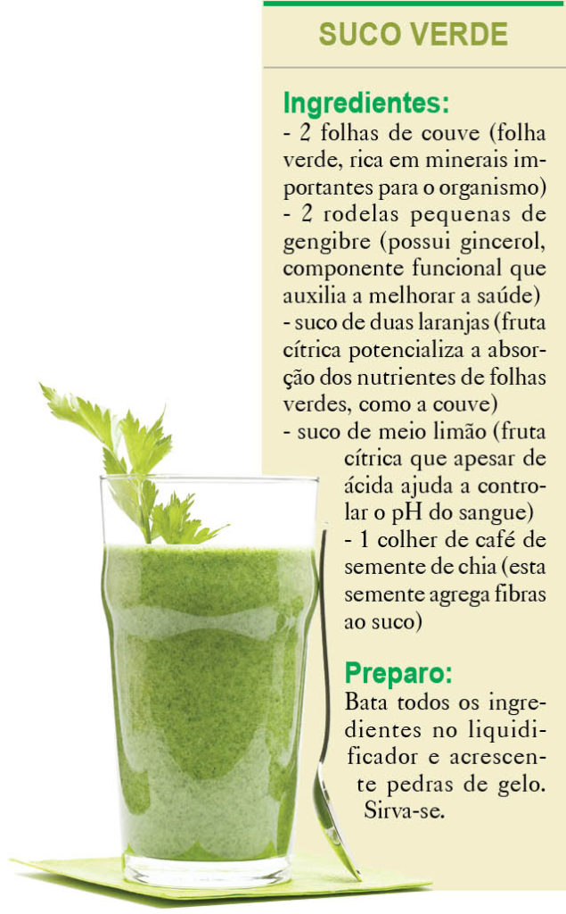 suco detox receita