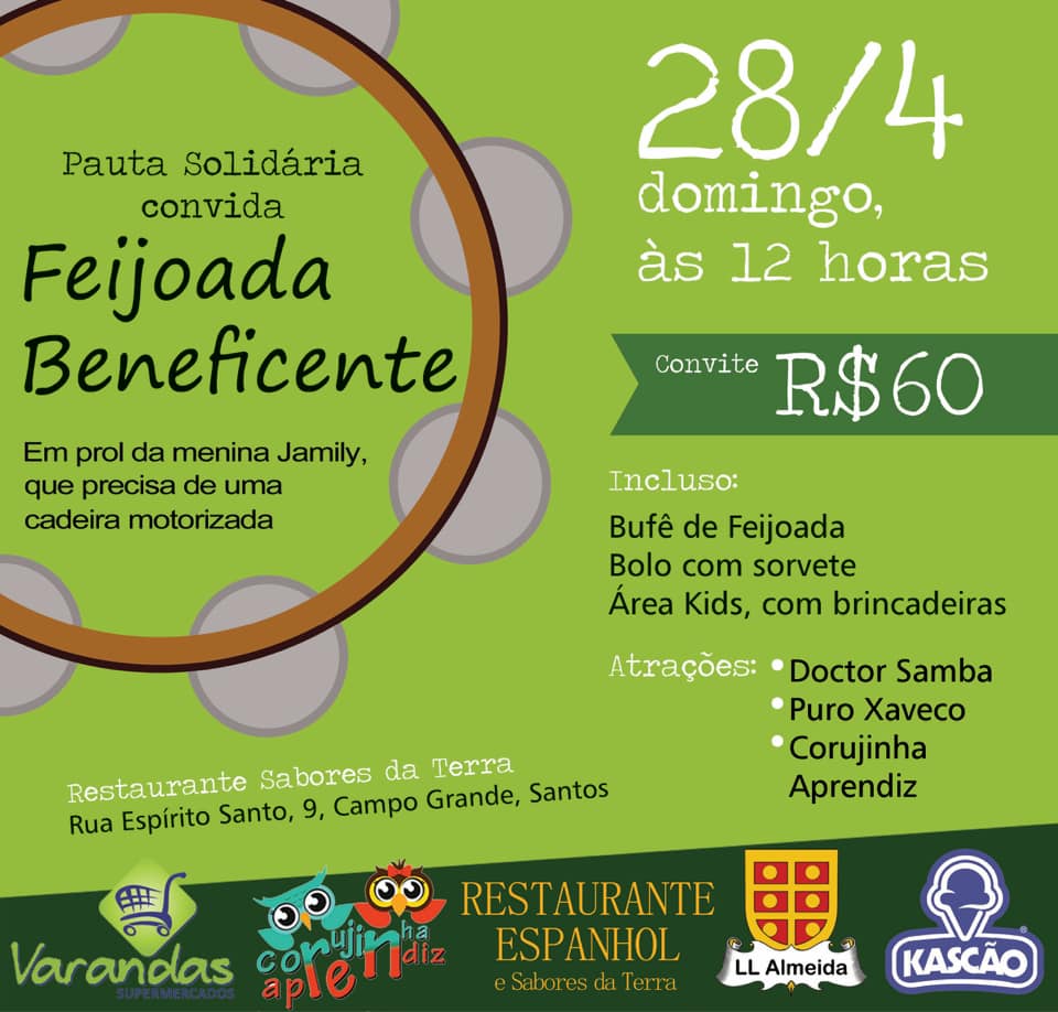 feijoada beneficente