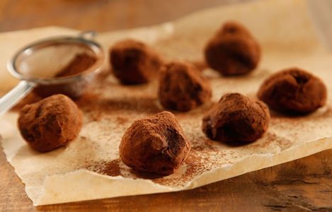 trufa de chocolate com azeite