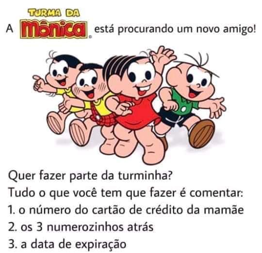 Turma da Mônica golpe