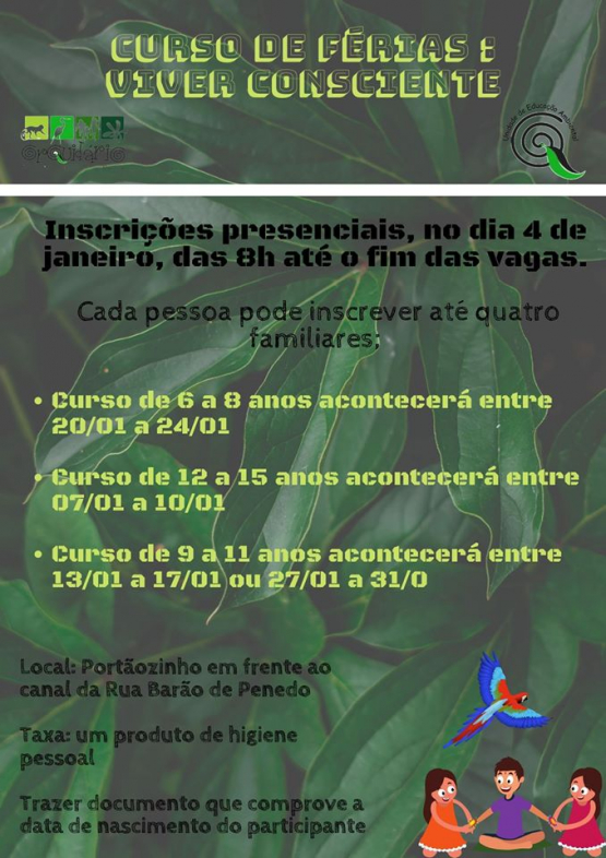 curso de férias orquidário