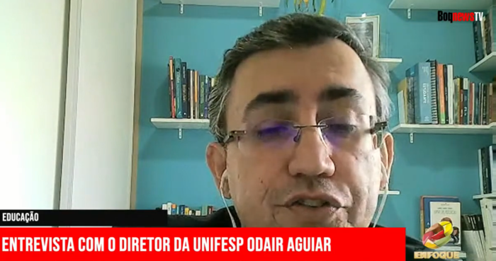 O diretor do campus Unifesp BS, Odair Aguiar Jr, falou dos planos e dificuldades da instituição universitária federal