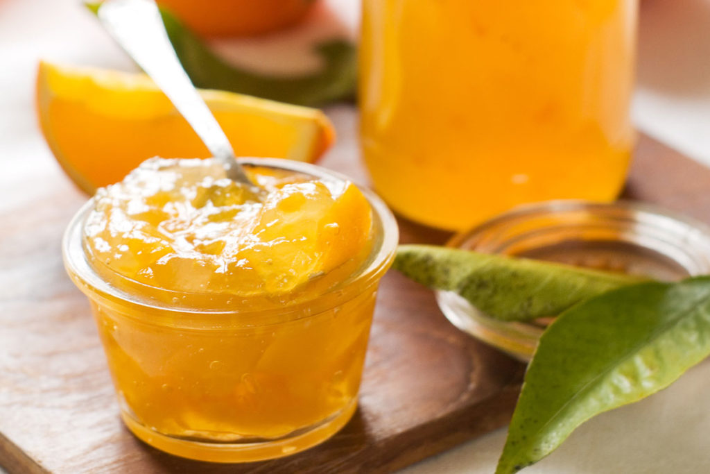 Compota de laranja natalina