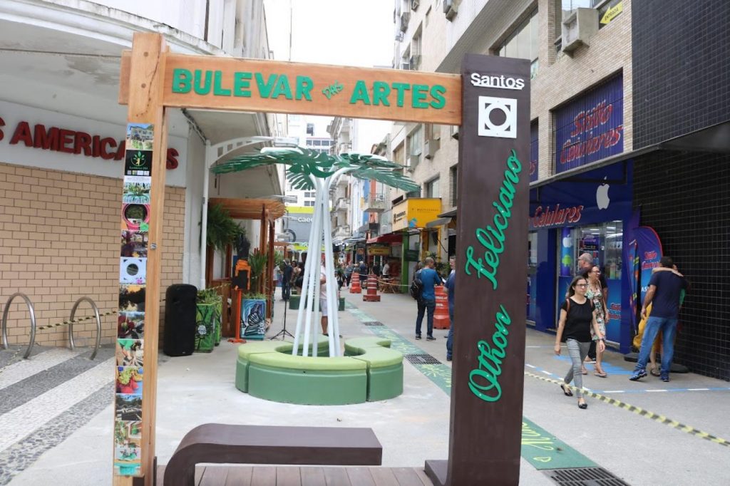 Transformação no Gonzaga: Boulevard colorido, bancos aconchegantes e Espaço Kids