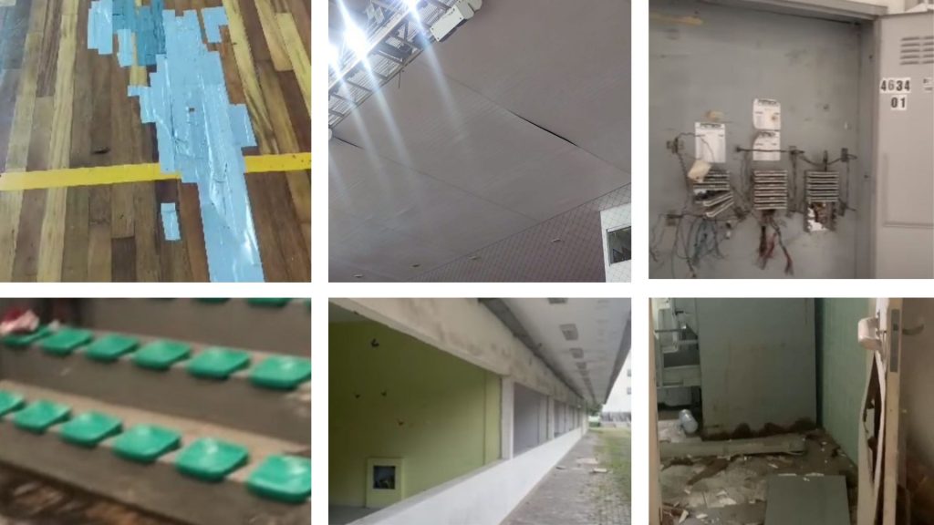 Ginásios poliesportivos enfrentam problemas e abandonos em Santos