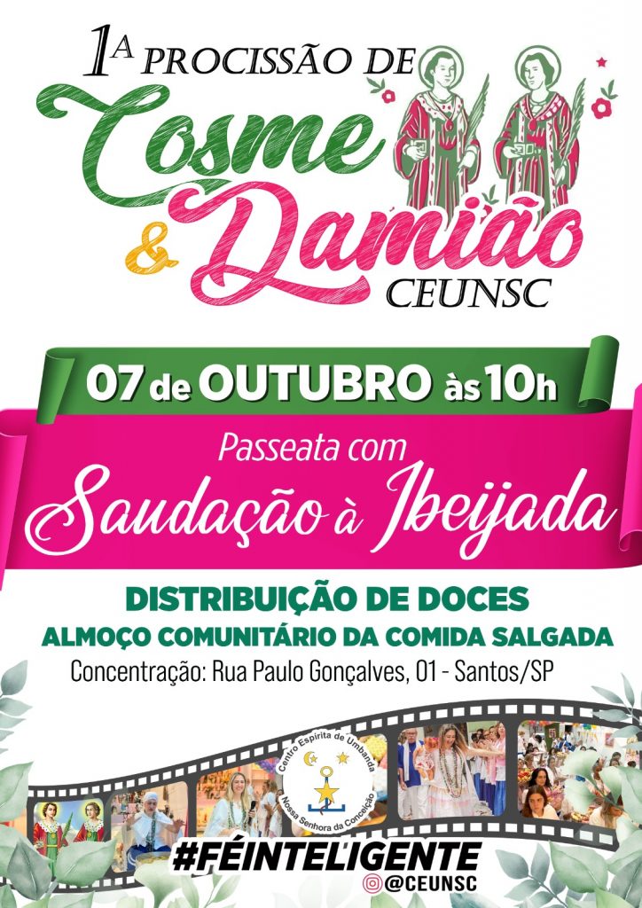 Procissão de Cosme e Damião acontece em Santos