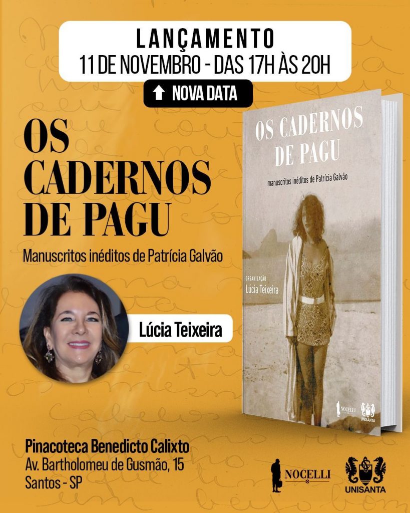 Escritora Lúcia Teixeira lança livro “Os Cadernos de Pagu”