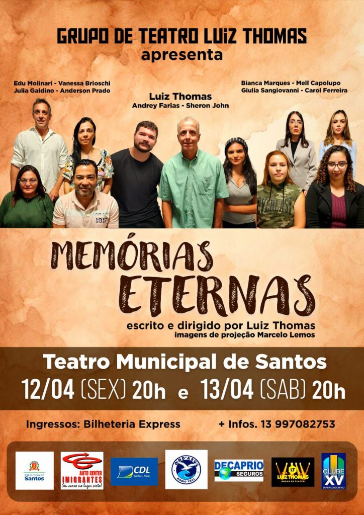 “Memórias Eternas” chega no Teatro Municipal Braz Cubas