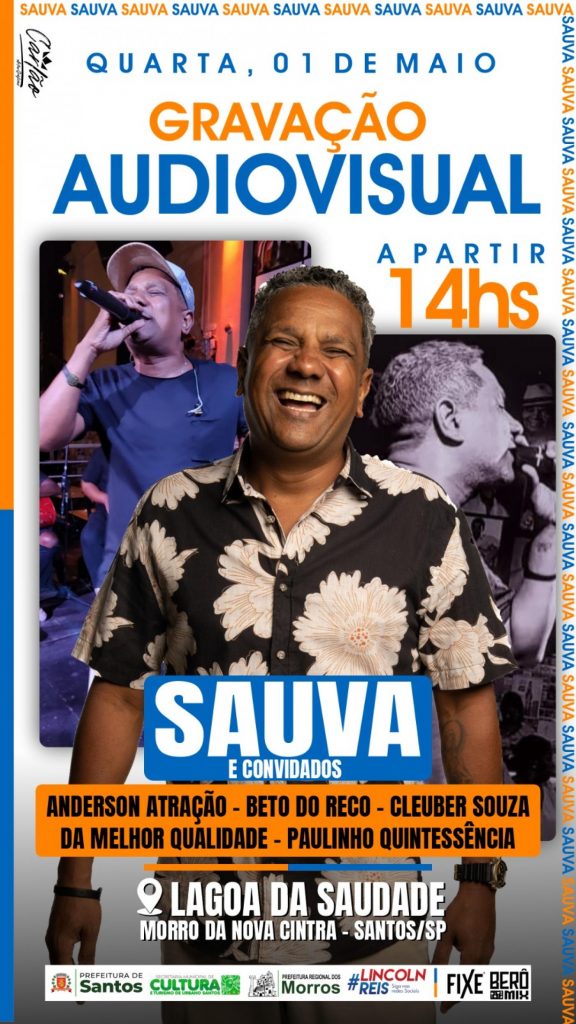 Atrações do samba vão animar a Lagoa da Saudade, em Santos