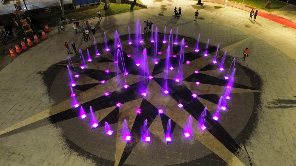 Em São Vicente, fonte interativa passa pelos primeiros testes