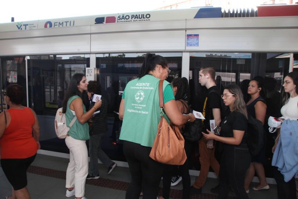 Grande mobilização no VLT contra a dengue acontece nesta quarta-feira em Santos