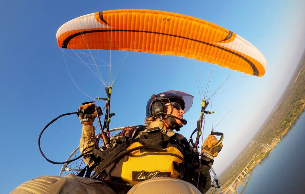 Piloto de paramotor apresenta Documentário Rio Paraná