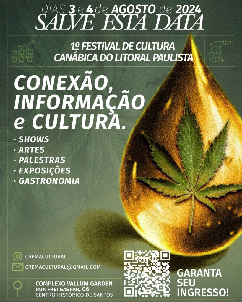 Santos recebe 1ª Feira Canábica em agosto