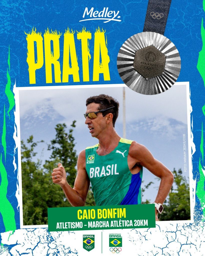 Caio Bonfim fatura prata inédita para o Brasil na marcha atlética