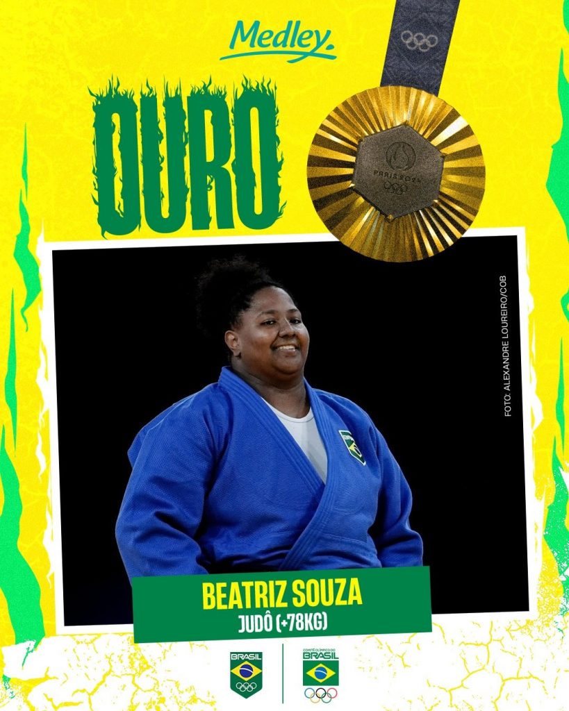 De Peruíbe, Beatriz Souza garante a primeira medalha de ouro do Brasil em Paris