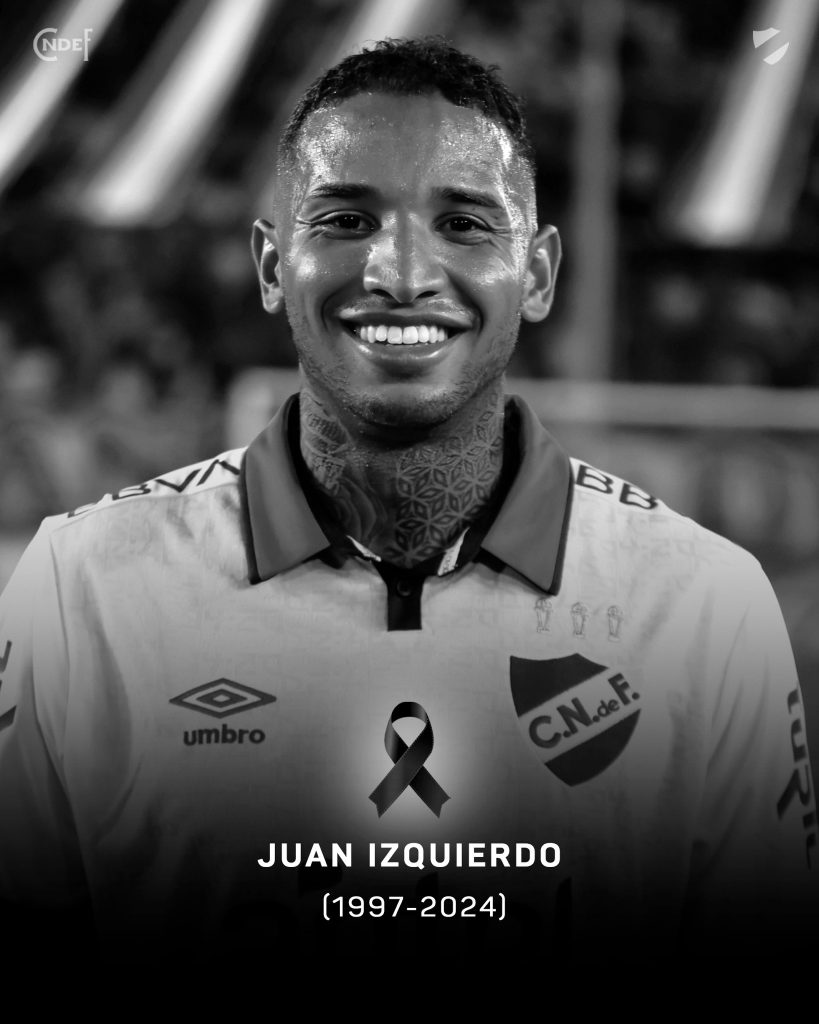 Ex-zagueiro do Nacional, Juan Izquierdo morre aos 27 anos