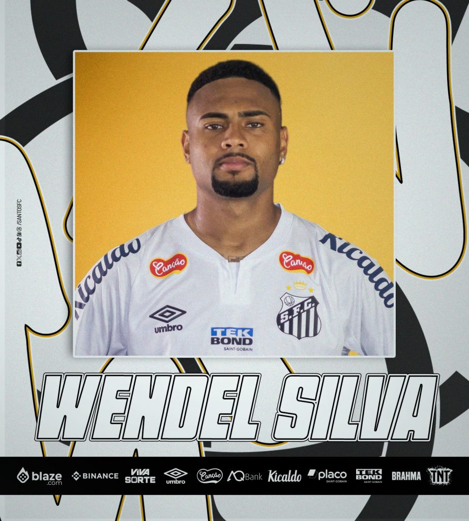 Santos FC anuncia contratação por empréstimo do atacante Wendel Silva