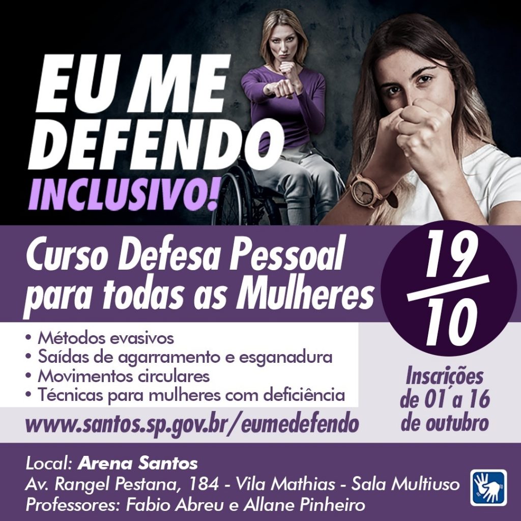 Inscrições para curso de defesa pessoal para mulheres terminam na quarta (16)