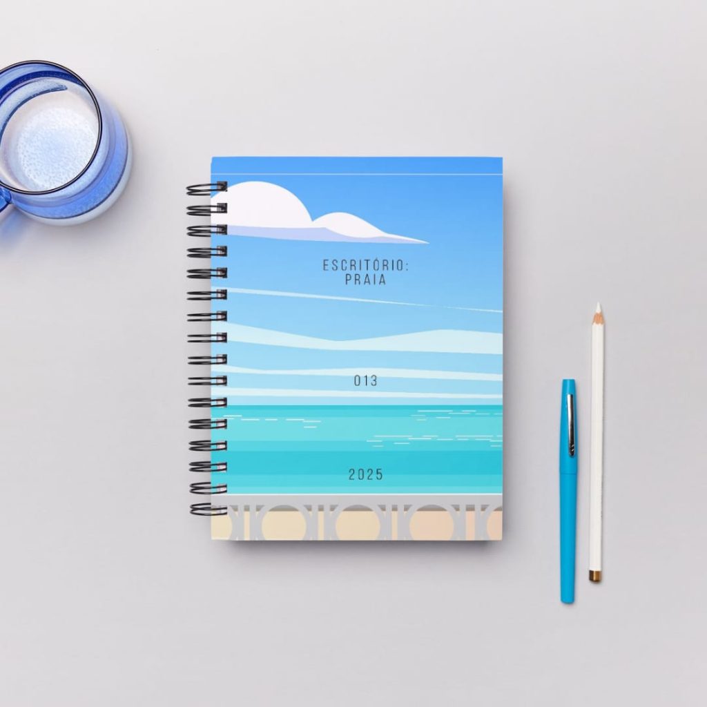 Startup lança coleção de planners e agendas homenageando a Baixada Santista