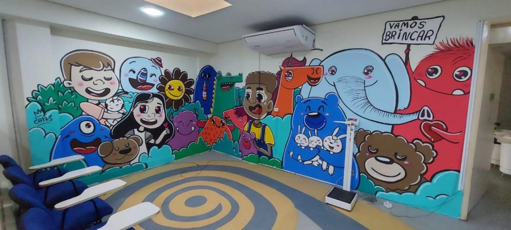 Painel transforma enfermaria pediátrica do Complexo Hospitalar da Zona Noroeste