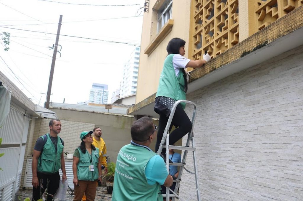 Mutirões contra o Aedes em Santos detectam menos focos em 2024