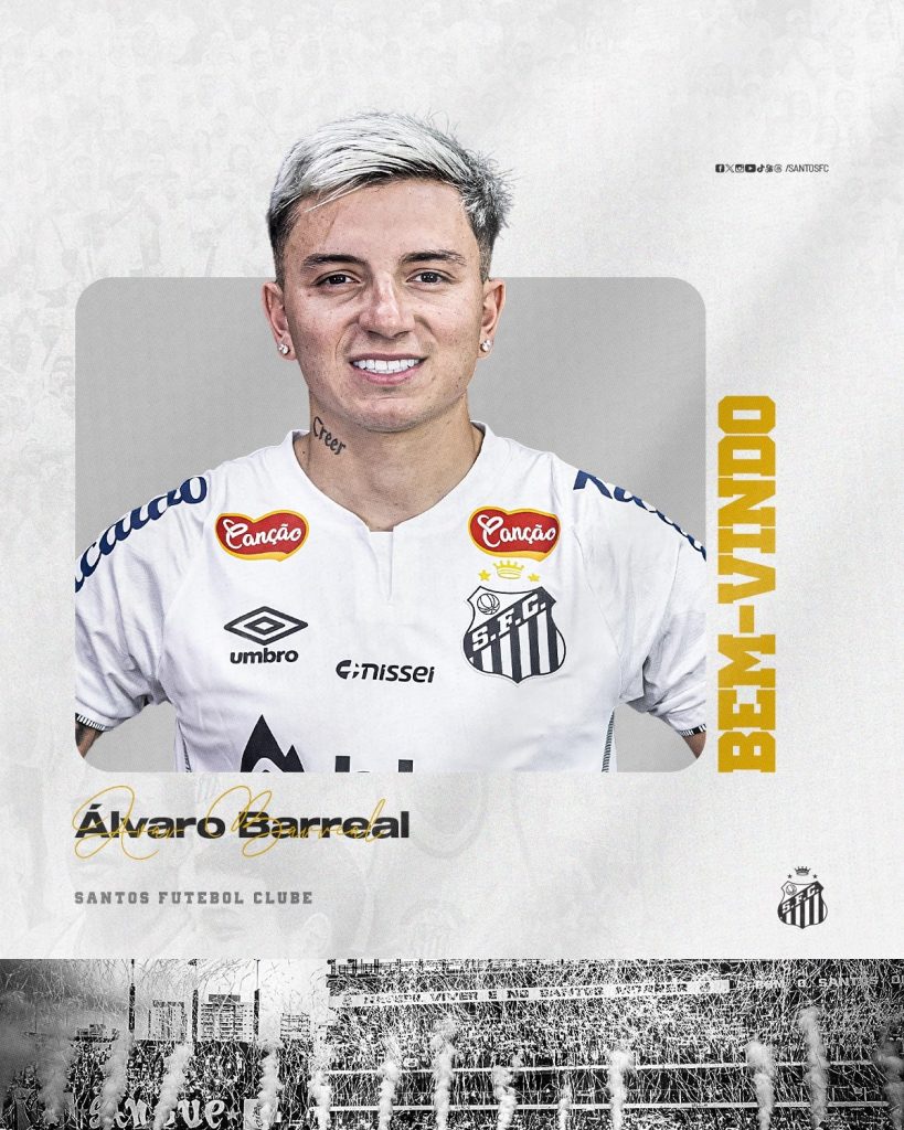 Álvaro Barreal é o novo reforço do Santos FC