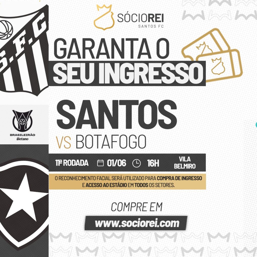 Santos FC inicia venda de ingressos para jogo contra o Botafogo