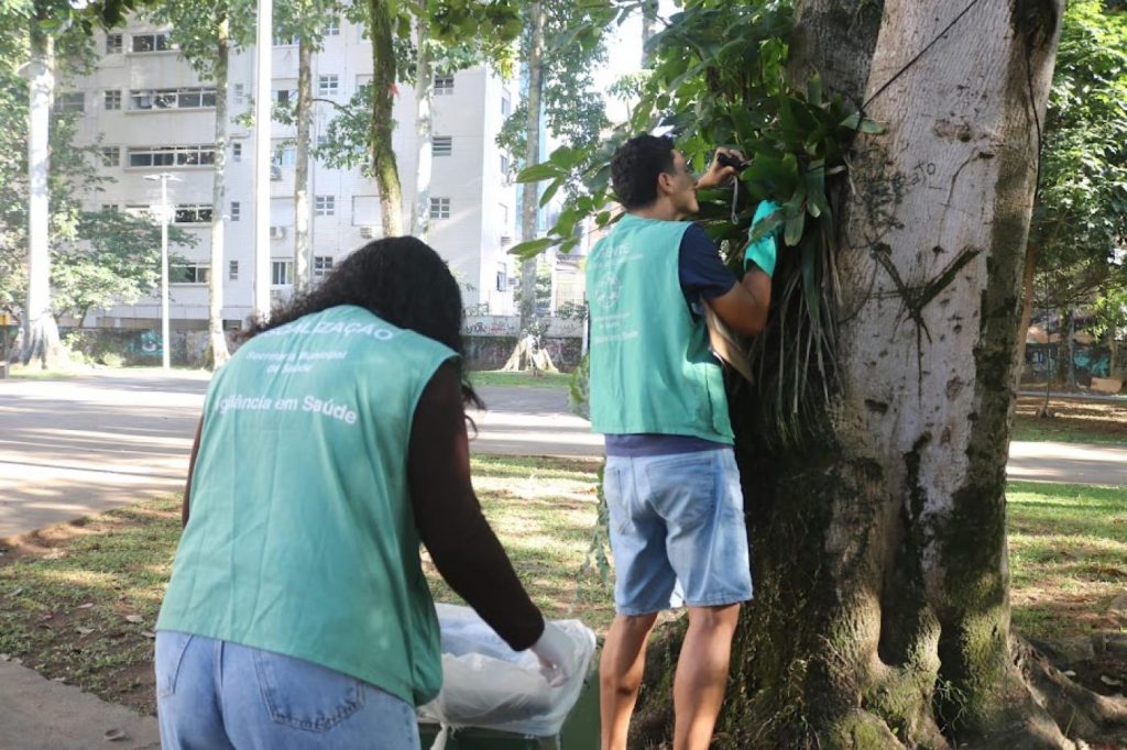 Mutirão contra o Aedes em bairro de Santos realiza visitas em 1,5 mil imóveis