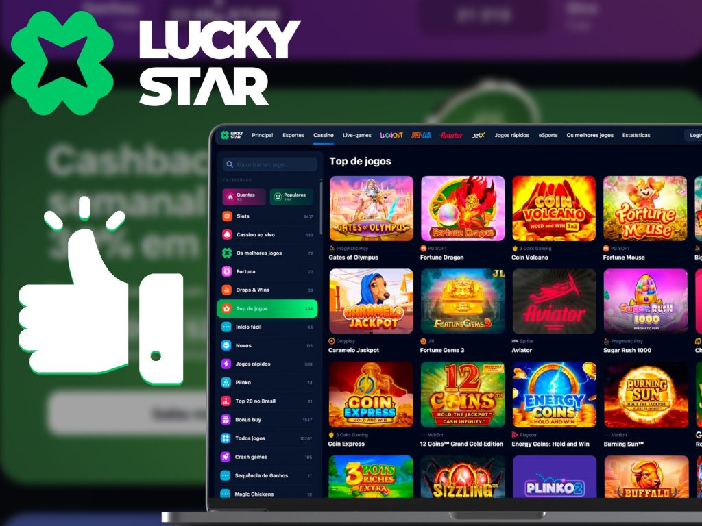 Jogos de Cassino Populares entre jogadores do Brasil na Lucky Stars