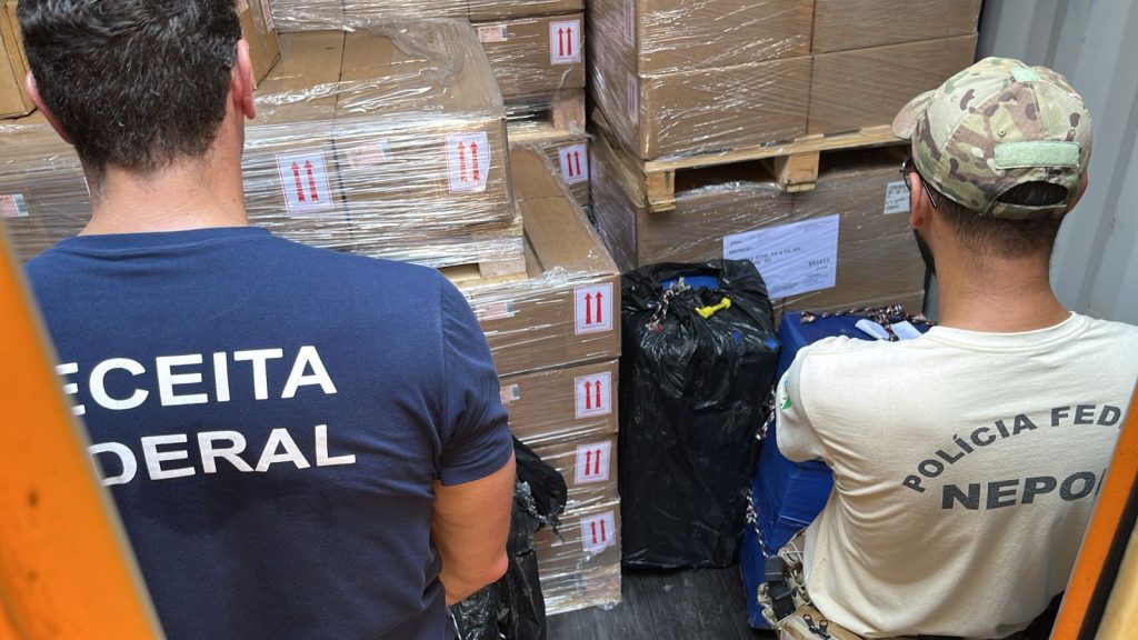 PF apreende 289 kg de cocaína no Porto de Santos