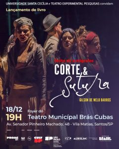 Diretor de teatro Gilson de Melo Barros lança o livro “Corte & Sutra”