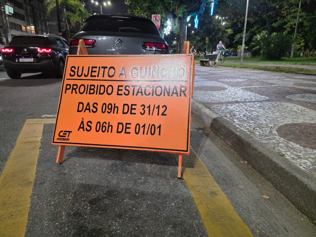 Confira as mudanças viárias em razão da Operação Réveillon em Santos