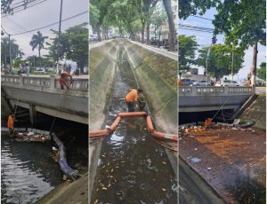 Santos amplia limpeza de barreiras na temporada de verão para combater enchentes