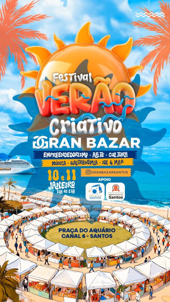 Festival Verão Criativo ocorre em Santos