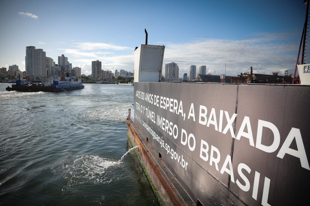 Governo abre crédito de R$ 2,6 bilhões e garante obra do túnel Santos-Guarujá